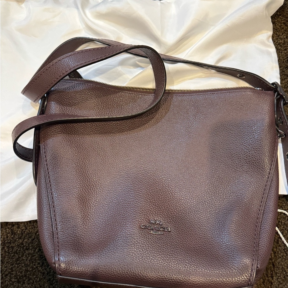 Coach Purple Leather Crossbody Bag